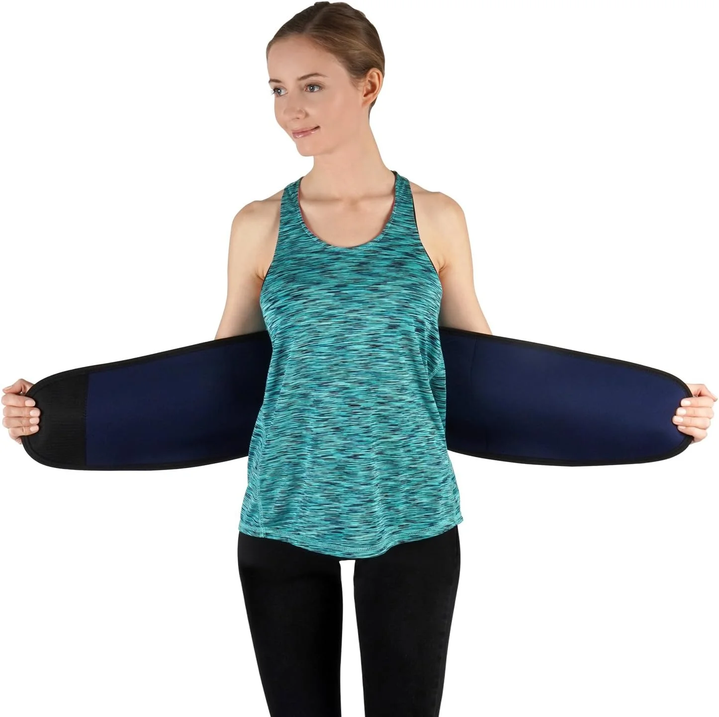 کمربند نئوپرن تنفسی برای حمایت از کمر - حمایت از پشت، حمایت از ستون فقرات و چربی سوز شکم - الاستیک کاملا قابل تنظیم - ترویج کاهش وزن - هدف قرار دادن عضلات شکم - طراحی شده برای مردان و زنان