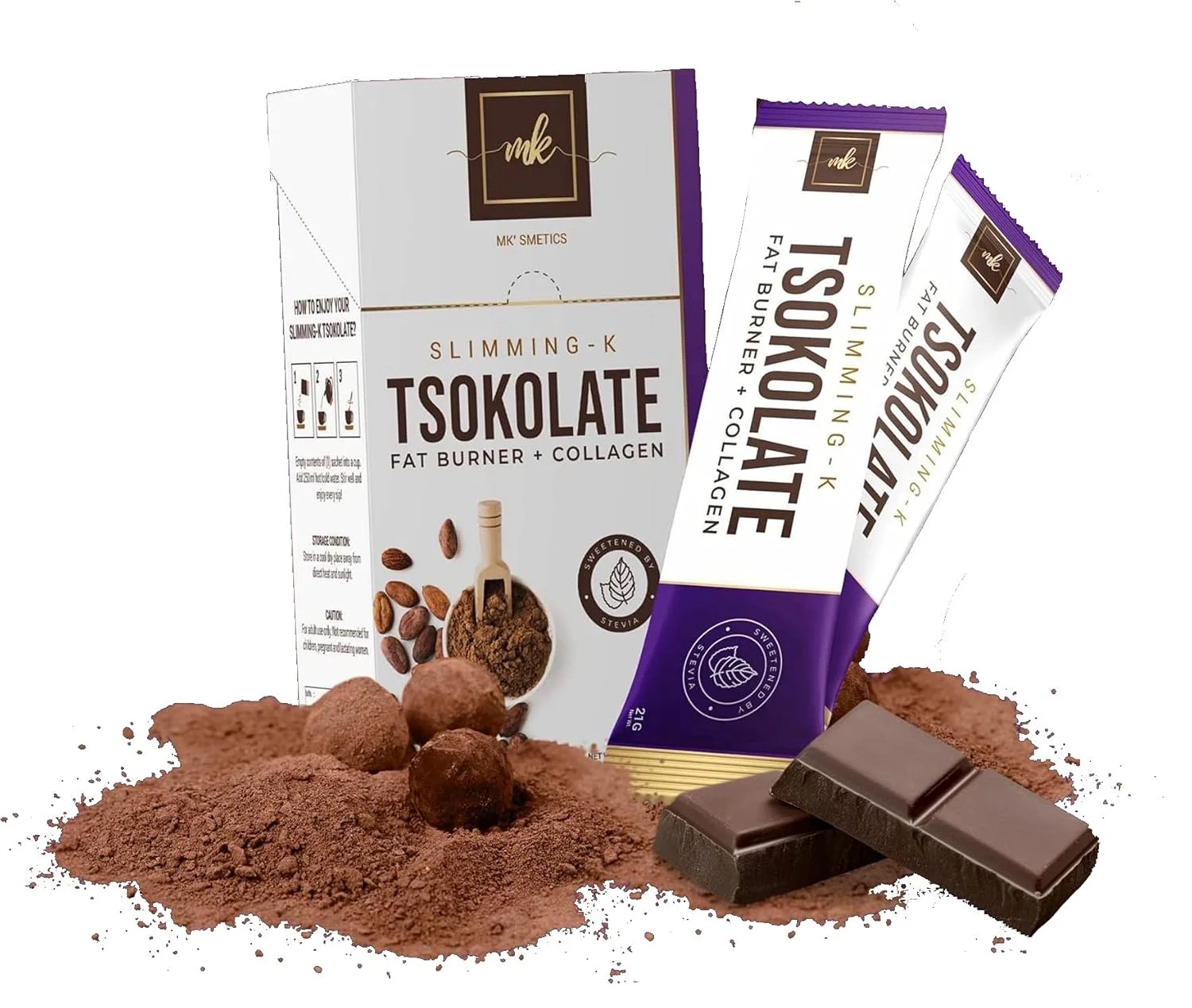 اسلیمینگ-کا تسوکولاته چربی سوز + کلاژن از مادام کیلای، 10 ساشه