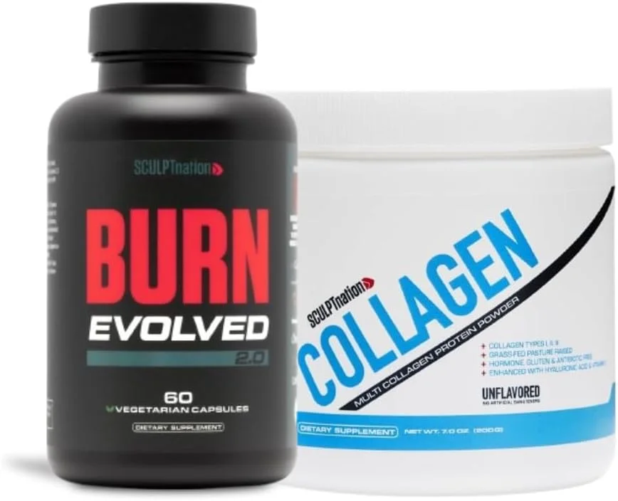 بسته پودر پپتیدهای کلاژن و Burn Evolved 2.0