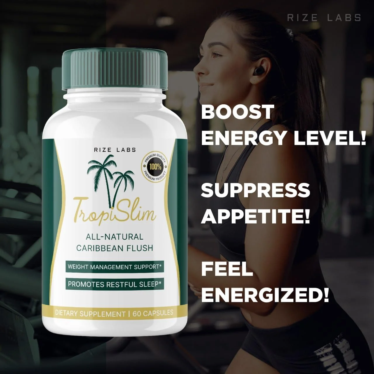 (بسته 5 عددی رسمی) تروپیسلیم، تروپیسلیم فلاش طبیعی کارائیب، مکمل کاهش وزن، کپسول های لاغری تروپیسلیم برای زنان، سبک زندگی سالم + اندام لاغرتر، نظرات گرمسیری (300 کپسول)