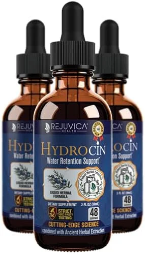 مکمل پشتیبانی از احتباس آب و ادرارآور پیشرفته هیدروسین Rejuvica Health - جذب بهتر با فرمول مایع - قاصدک، انگور خرس، دانه کرفس، چای سبز و موارد دیگر!