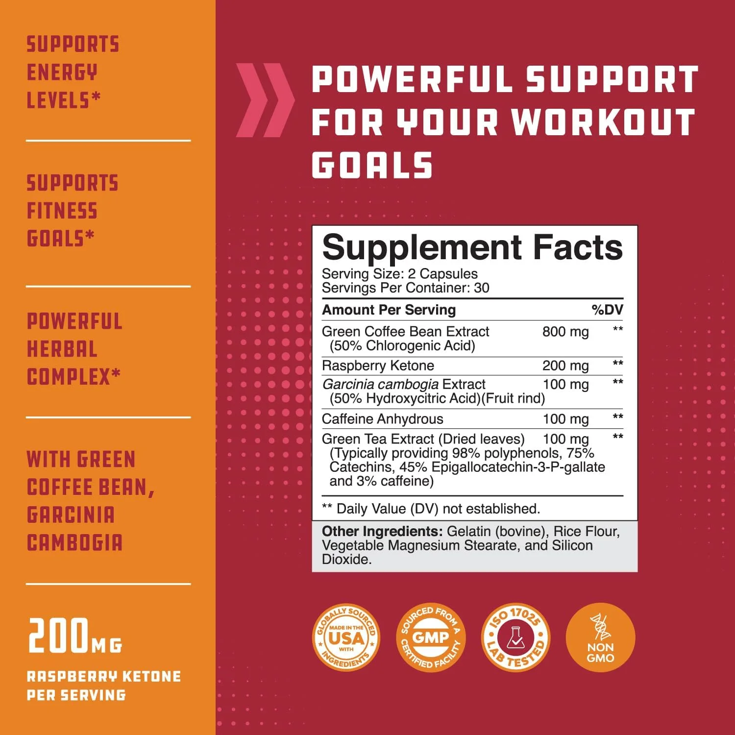 مکمل کاهش وزن کتون تمشک خالص - قرص های رژیمی چربی سوز طبیعی برای مردان و زنان، افزایش متابولیسم، چربی سوز شکم، سرکوب کننده قوی اشتها 500 میلی گرم 60 کپسول