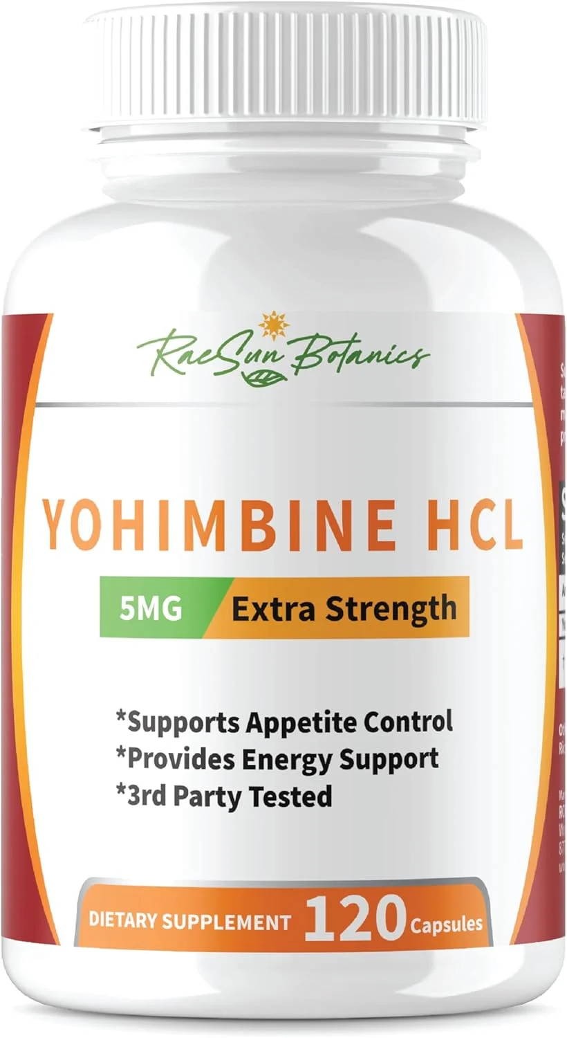 مکمل عصاره پوست یوهیمبین HCL با قدرت فوق العاده 5 میلی گرم، 120 عدد کپسول، چربی سوز ممتاز، کاهش وزن، کنترل اشتها، پشتیبانی از مردان، انرژی و موارد دیگر