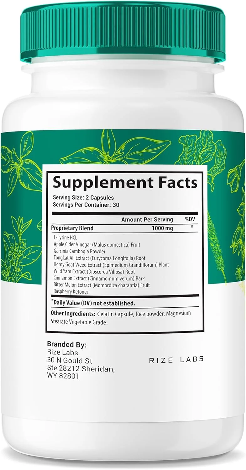 ریز لَبز (بسته 3 عددی کپسول های کاهش وزن پیوراویو، کپسول برنج اگزوتیک، پشتیبانی از سطوح BAT، سم زدایی و پاکسازی، فرمول کاملا طبیعی و آسان برای بلع (180 کپسول))