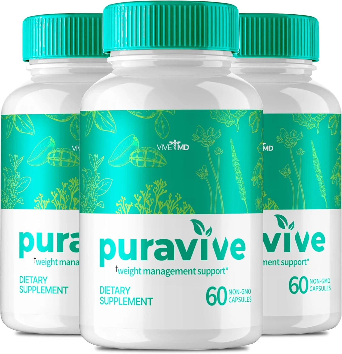 کپسول‌های کاهش وزن پریمیوم Vive MD Puravive - فرمول اصلی - کپسول‌های اصلی کاهش وزن Puravive، قرص‌های کاهش وزن Puravive، روش برنج اگزوتیک Puravive (بسته 3 عددی)