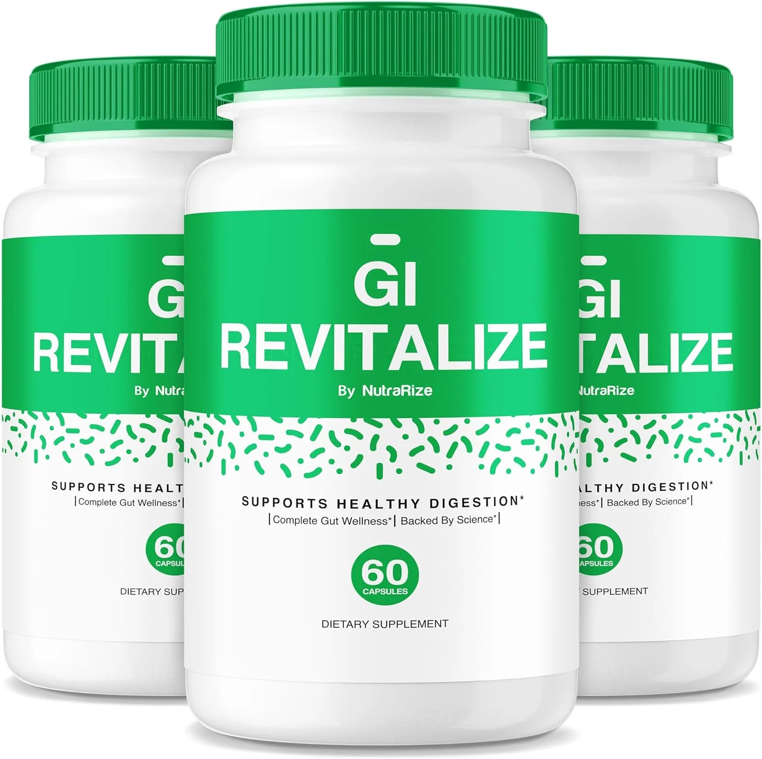 (بسته 3 عددی) GI Revitalize - قرص های GI Revitalize Pro برای حمایت از هضم سالم، فرمول پیشرفته GI Revitalized برای سلامت روده، مکمل GI Revitalizer با حداکثر قدرت (180 کپسول)