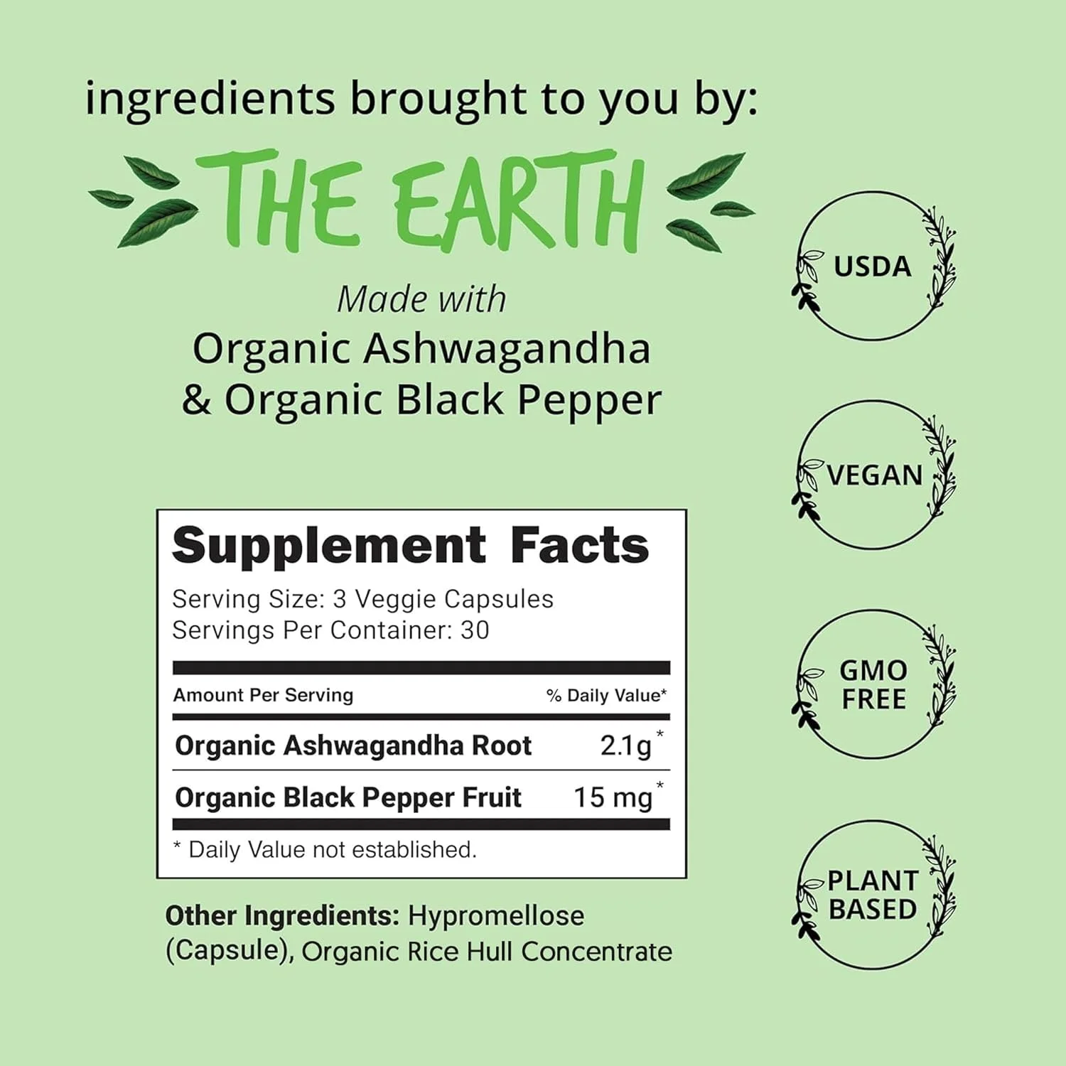 کپسول های آشواگاندا ارگانیک 2100 میلی گرم - مکمل کاهش استرس - قدرت فوق العاده، 100% گیاهی، انرژی، بهبود خلق و خو و تنظیم کننده کورتیزول، شامل فلفل سیاه برای جذب بالا - غیر GMO، 90 عدد