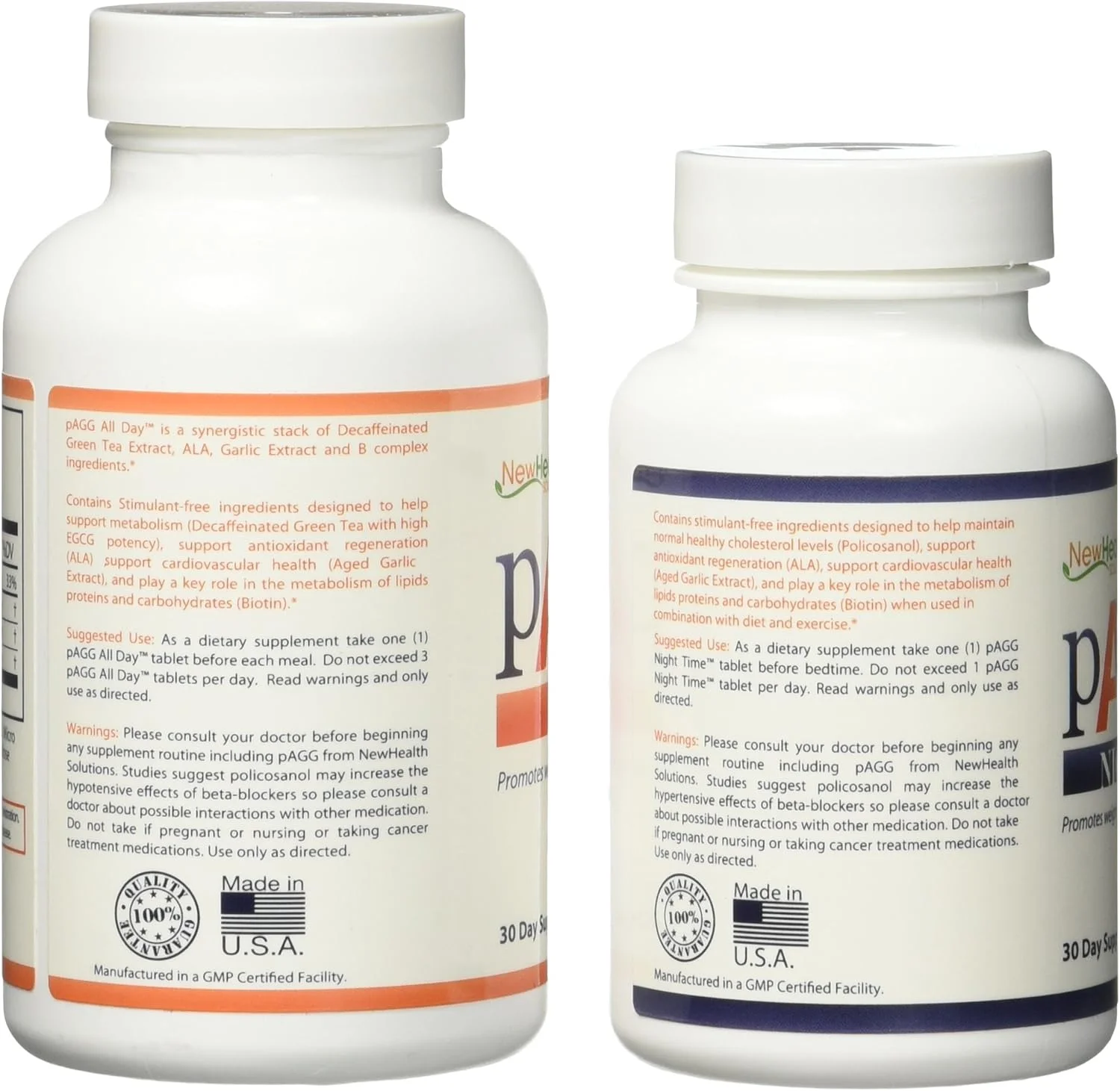 سیستم مکمل رسمی PAGG - یک ماهه مطابق با آنچه در کتاب "بدن 4 ساعته" مشخص شده است