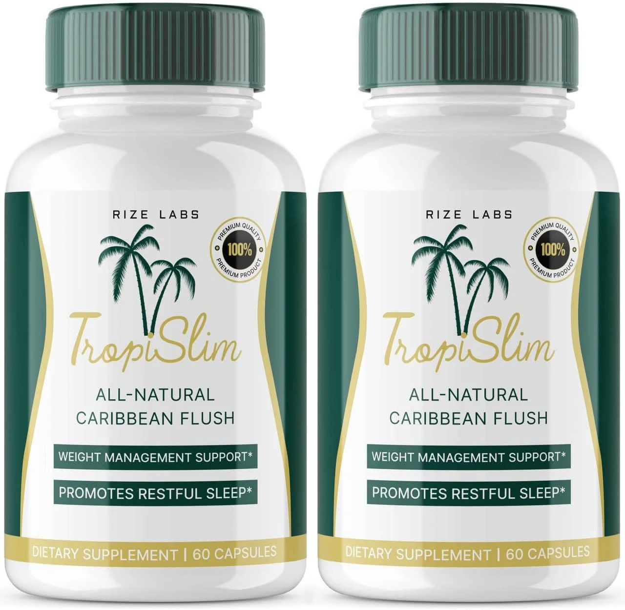 (بسته 2 عددی رسمی) تروپیسلیم، تروپیسلیم پاک کننده طبیعی کارائیب، مکمل کاهش وزن، کپسول های لاغری تروپیسلیم برای زنان، سبک زندگی سالم + اندام لاغرتر، نظرات گرمسیری (120 کپسول)