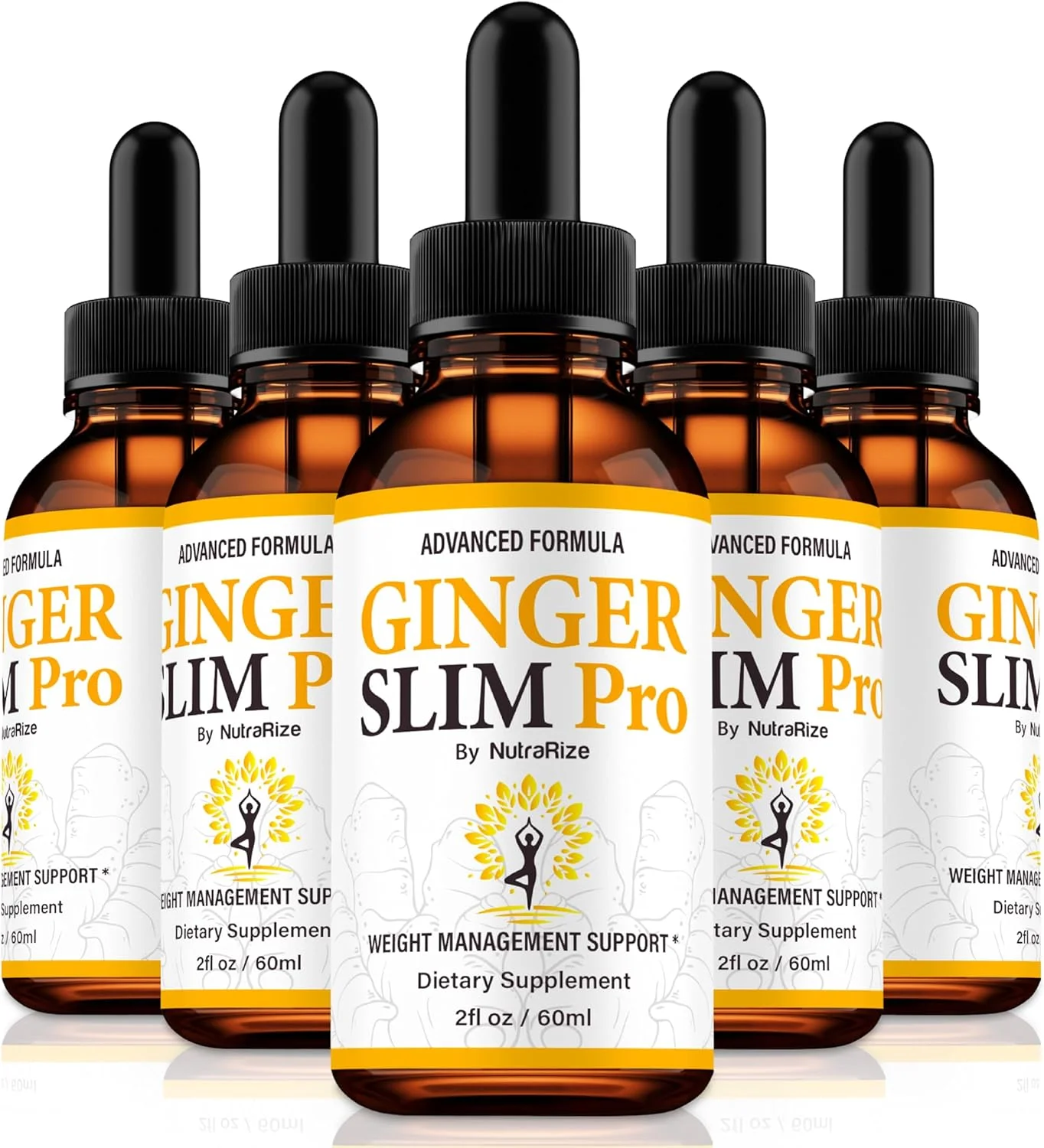 (بسته 5 عددی) قطره های کاهش وزن زنجبیل اسلیم پرو - قطره های رسمی زنجبیل اسلیم پرو، فرمول مایع کاملا طبیعی برای حمایت از سبک زندگی فعال، تناسب اندام و سلامتی، قطره های ممتاز زنجبیل اسلیم پرو گوتاس (150 سروینگ)