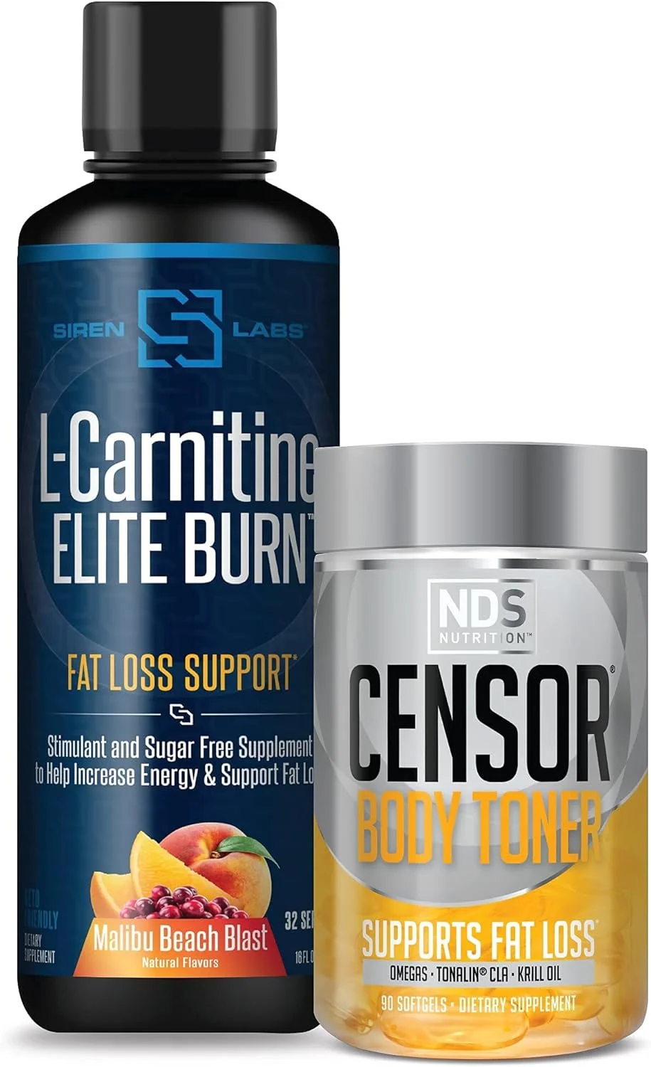 NDS Nutrition فرمول کاهش چربی و تناسب اندام Censor با CLA (90 سافت ژل) و Siren Labs ال-کارنیتین Elite Burn پشتیبانی از کاهش چربی Malibu Beach Blast 3000 میلی گرم (32 سروینگ) NDS Nutrition فرمول کاهش چربی و تناسب اندام Censor با CLA (90 سافت ژل) و Siren Labs ال-کارنیتین Elite Burn پشتیبانی از کاهش چربی Malibu Beach Blast 3000 میلی گرم (32 سروینگ)