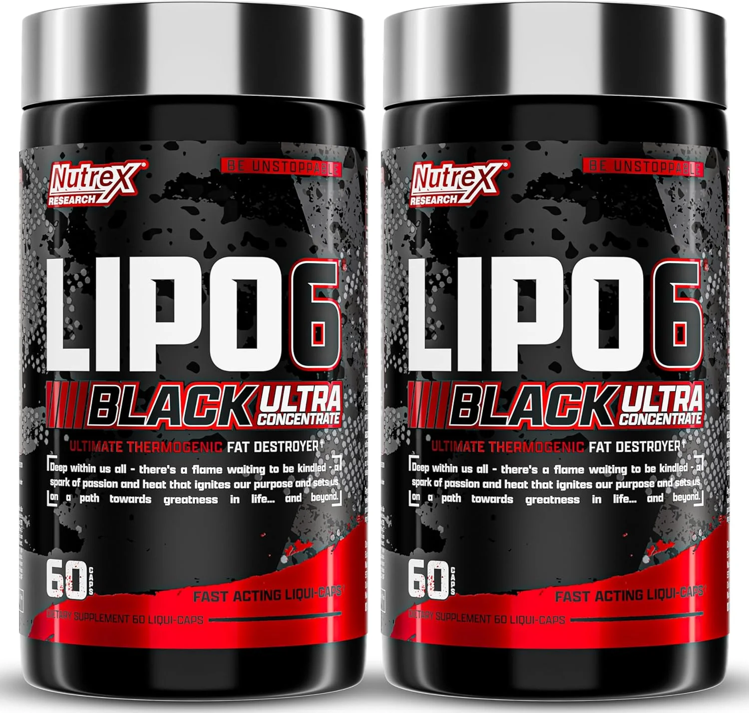 مکمل چربی سوز ترموژنیک لیپو-6 بلک الترا کنسانتره ناترکس ریسرچ، افزایش کاهش وزن، انرژی و تمرکز شدید، 120 عدد قرص رژیمی