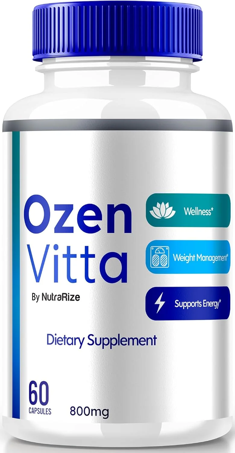 کپسول های اوزن ویتا، فرمول طبیعی رسمی اوزن ویتا برای سلامتی و تندرستی، قرص های کتو با حداکثر قدرت برای دستیابی به اهداف بدنی، مکمل گیاهی بررسی تناسب اندام (60 کپسول)