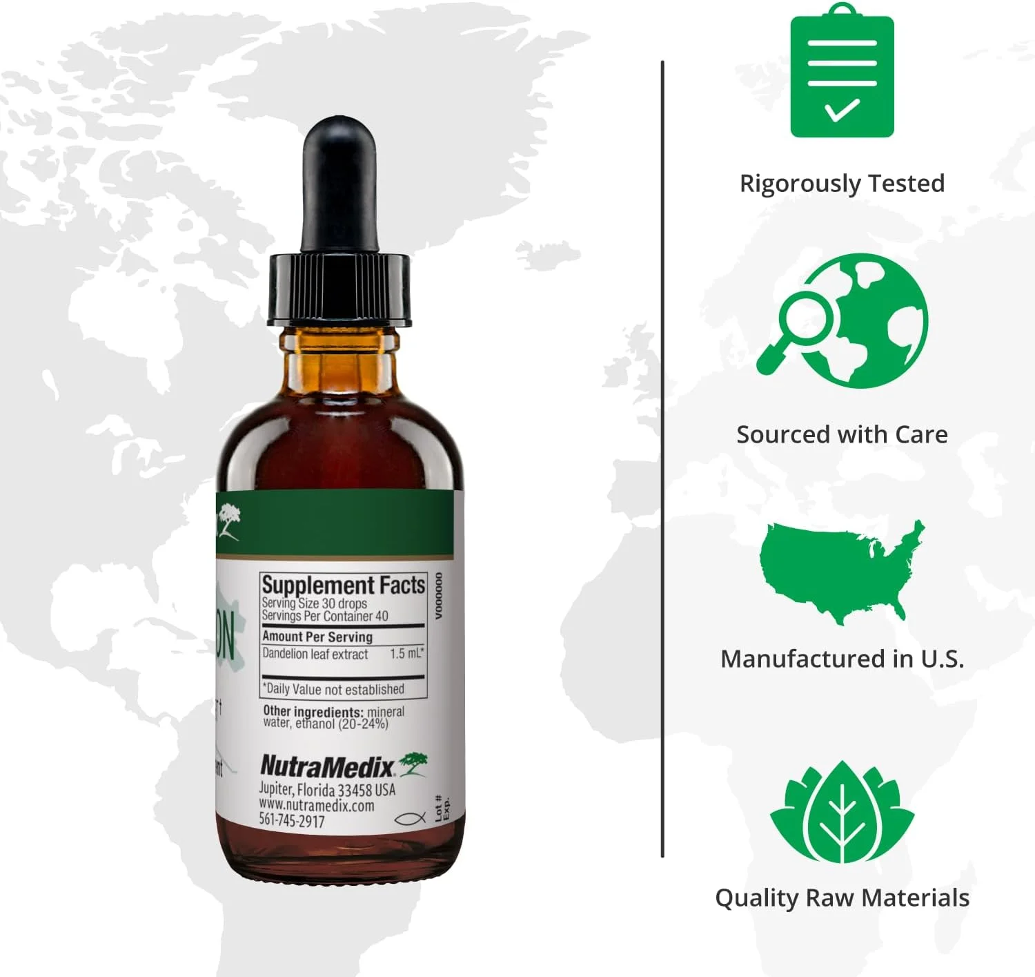 عصاره قاصدک نوترا مدیکس - پشتیبانی از سم زدایی - عصاره برای سلامت کبد + سلامت روده + پشتیبانی آنتی اکسیدانی - مکمل برگ قاصدک برای پشتیبانی از کبد برای استفاده روزانه (60 میلی لیتر)