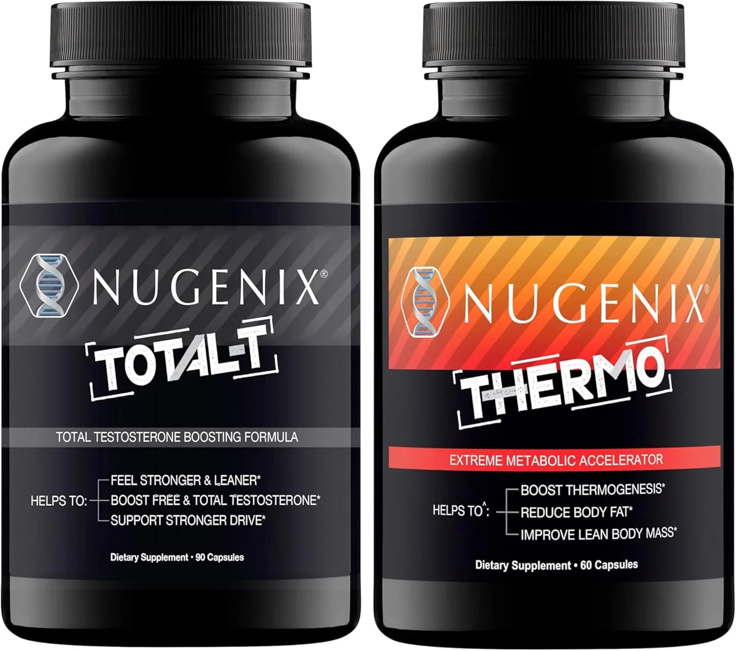 مکمل افزایش دهنده تستوسترون توتال-تی نوژنیکس برای مردان و مکمل چربی سوز ترمو نوژنیکس
