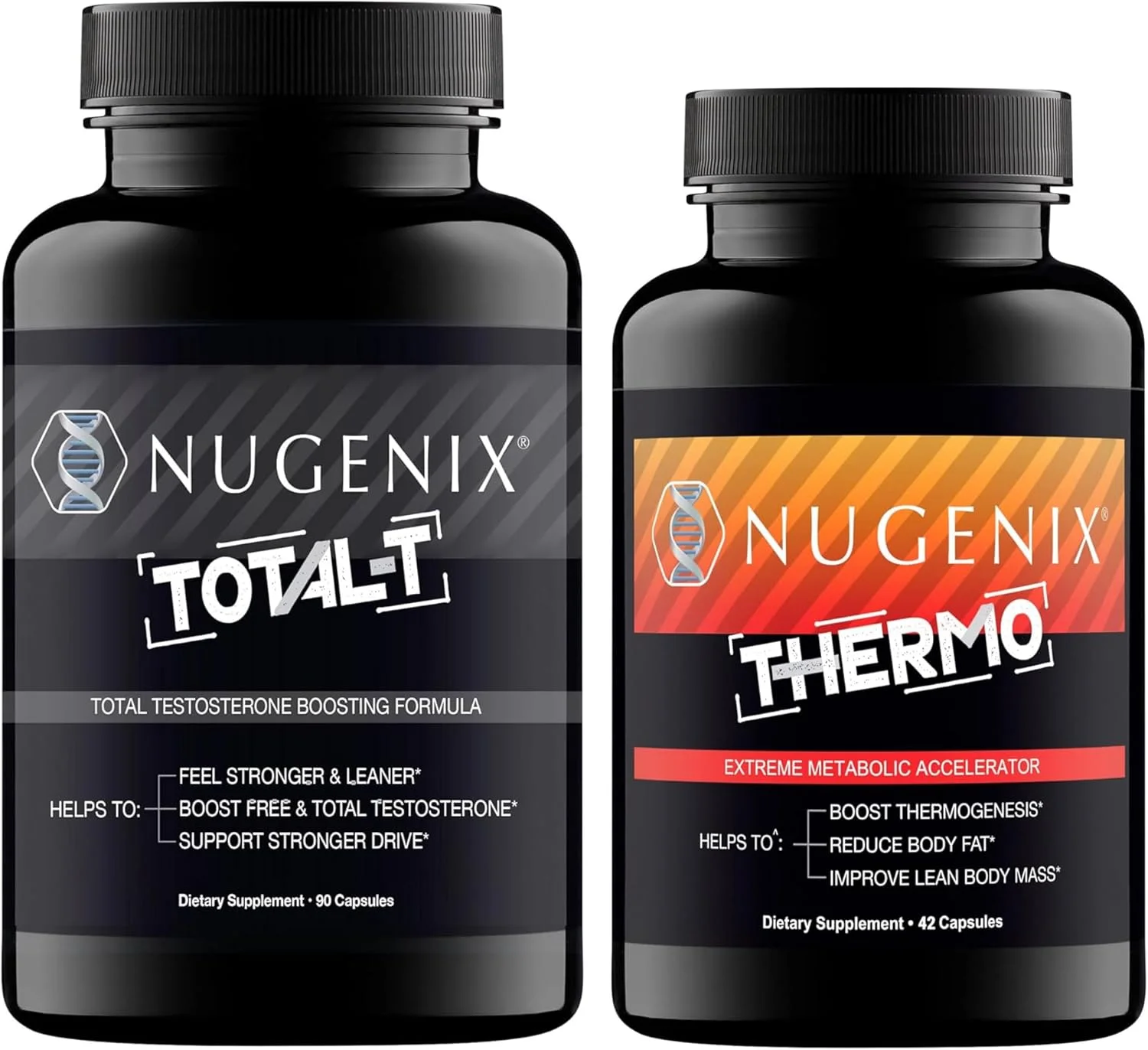 مکمل افزایش دهنده تستوسترون توتال-تی نوژنيکس برای مردان و قرص های مکمل چربی سوز ترمو نوژنيکس برای مردان