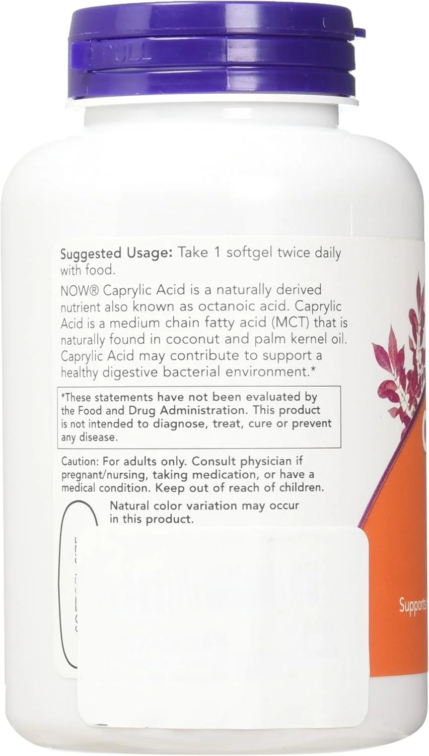 Now Foods، کاپریلیک اسید، 100 سافت ژل (بسته 2 عددی)
