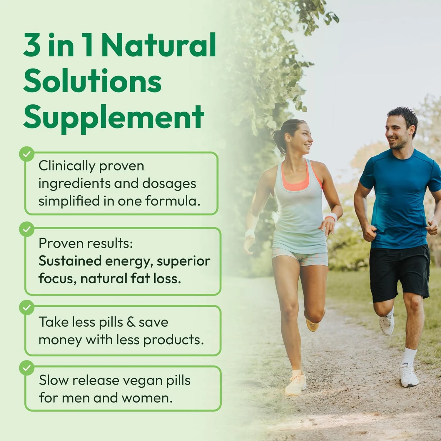 Mida Health® تقویت روزانه 3 در 1 برای کاهش وزن، انرژی و تمرکز | 7-Keto DHEA (200mg) ترموژنیک با کافئین طبیعی، CoQ10، B12، جینکوبیلوبا، جینسینگ، ال-تیانین، فولات | 30 سروینگ