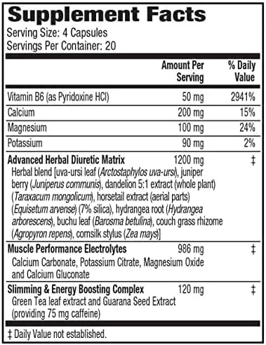 مکمل غذایی MHP Xpel - دیورتیک با حداکثر قدرت، 80 کپسول