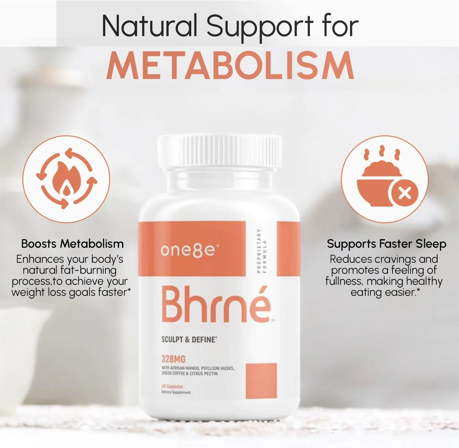 مکمل تقویت کننده متابولیسم Bhrné برای کنترل اشتها و مدیریت وزن سالم - کاهش هوس با مواد طبیعی سرکوب کننده اشتها مانند انبه آفریقایی و پوسته اسفرزه