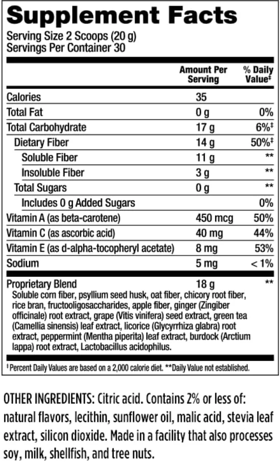 ملاسئوکا فایبر وایز با طعم سیب سبز و استویا - 600 گرم