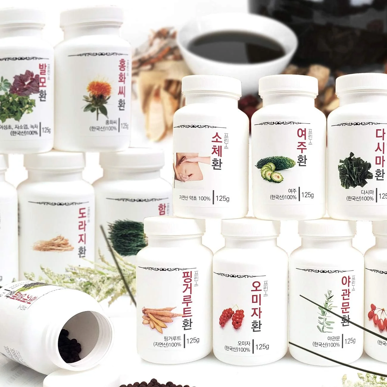 قرص های گیاهی کره ای [دارویی] پرنس نچرال زردچوبه / 프린스 강황환 (زردچوبه / 강황)