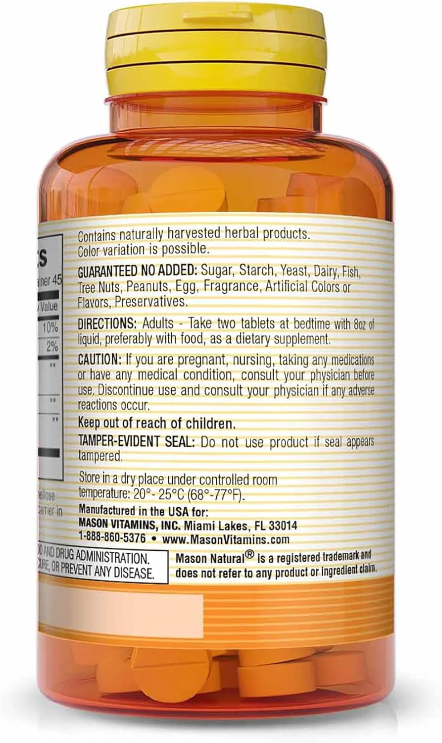 قرص دفع آب میسون نچرال با پتاسیم و کلسیم، پشتیبانی از تعادل مایعات، کمک به رفع نفخ و تورم، مکمل ادرارآور طبیعی، 90 قرص (بسته 1 عددی)