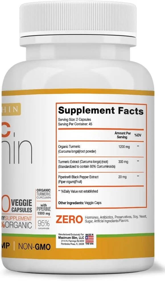 زردچوبه کورکومین به همراه پیپرین ۱۵۰۰ میلی گرم، ۹۰ عدد زردچوبه کورکومین به همراه پیپرین ۱۵۰۰ میلی گرم، ۹۰ عدد