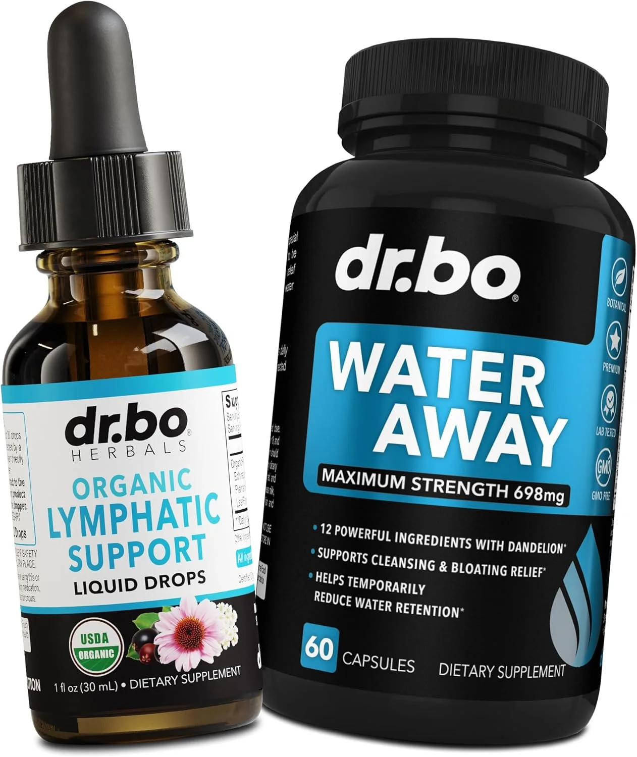 قطره های مکمل تخلیه لنفاوی و قرص های دیورتیک ادرارآور - قطره های مایع ارگانیک پشتیبانی لنفاوی پاک کننده و قرص های ادرارآور گیاهی طبیعی - پشتیبانی از سیستم لنفاوی تخلیه احتباس آب