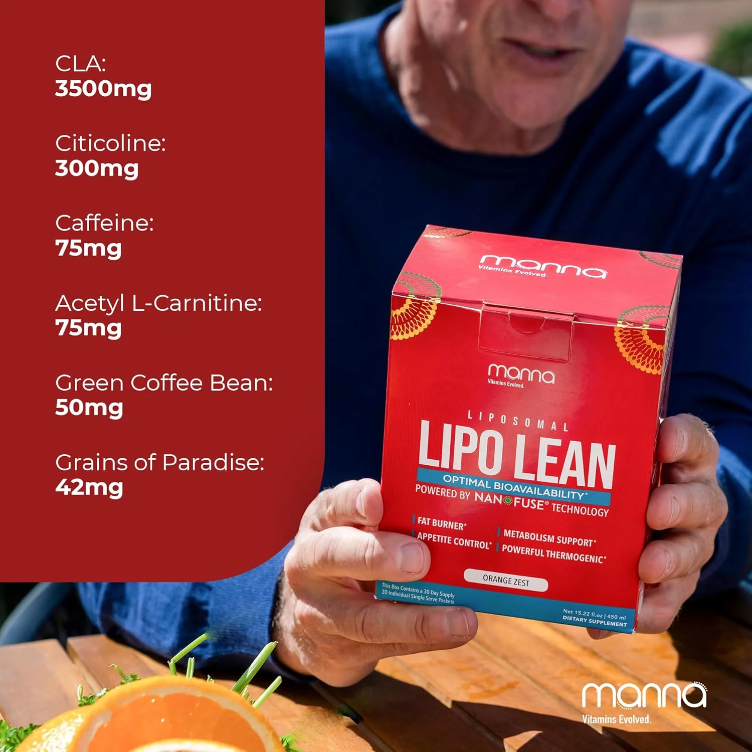 مانا ویتامینز لیپوزومال لیپو لین تکامل یافته، پشتیبانی از متابولیسم ترموژنیک، مدیریت هوس، پشتیبانی از کاهش وزن برای زنان و مردان، جذب لیپوزومی 3500 میلی گرم CLA، کارنیتین، چای سبز، 30 بسته