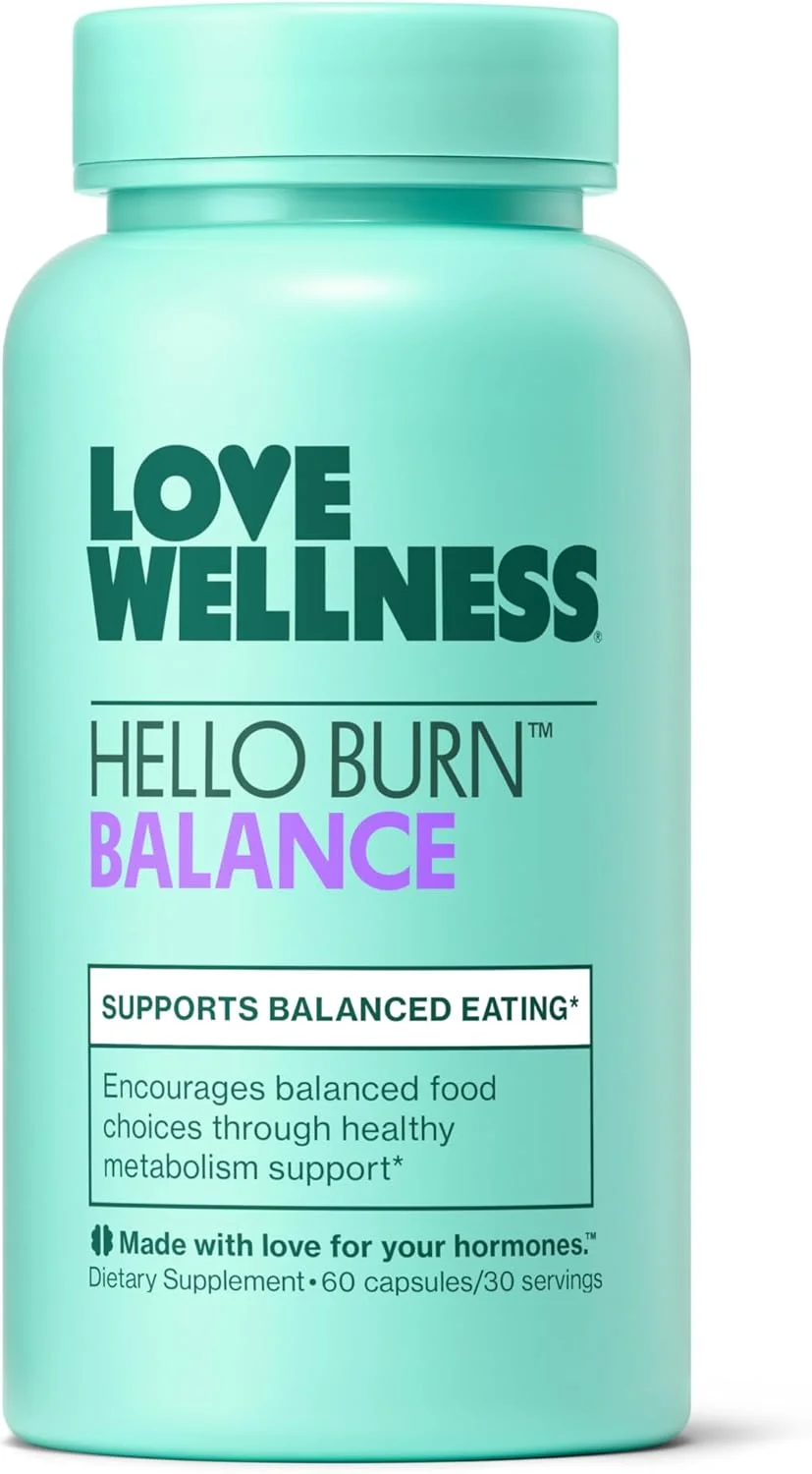 لاو ولنس هلو برن بالانس | تقویت کننده متابولیسم برای زنان | پشتیبانی از انرژی، کنترل هوس و پشتیبانی از تیروئید با سلنیوم و چای سبز | غیر GMO، بدون گلوتن و وگان | 60 عدد لاو ولنس هلو برن بالانس | تقویت کننده متابولیسم برای زنان | پشتیبانی از انرژی، کنترل هوس و پشتیبانی از تیروئید با سلنیوم و چای سبز | غیر GMO، بدون گلوتن و وگان | 60 عدد
