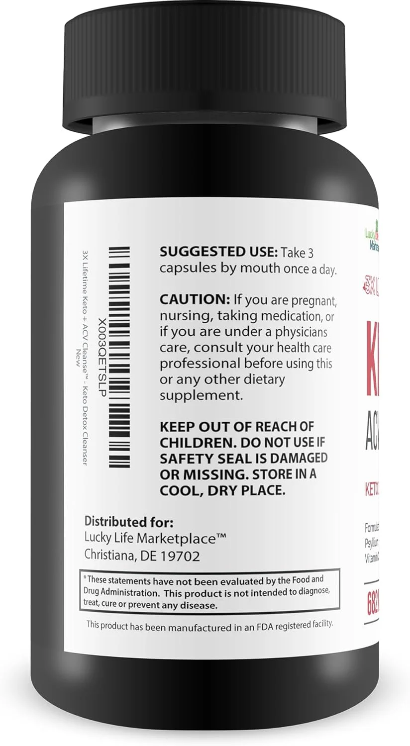 پاک کننده کتو + ACV - پاکسازی کتو برای پاکسازی کامل بدن - تامین 90 روزه - کمک به کاهش نفخ شکم با حمایت گوارشی پسیلیوم - افزایش انرژی و تمرکز - پاک کننده سم زدای کتو