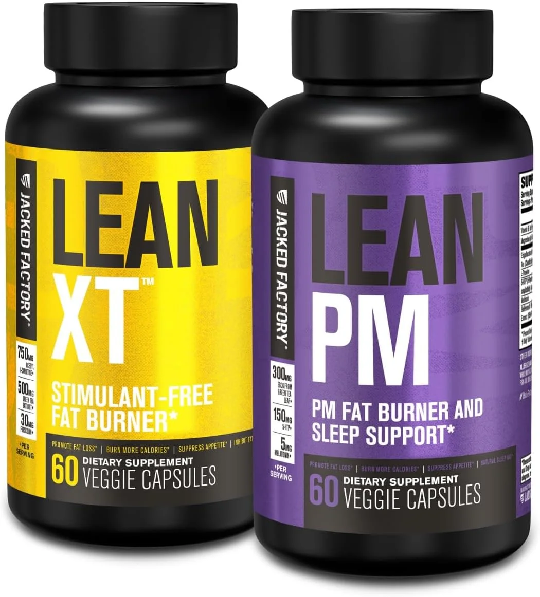 بسته کاهش وزن غیر محرک صبح/شب جکد فکتوری | Lean XT و Lean PM (مناسب برای 30 روز)