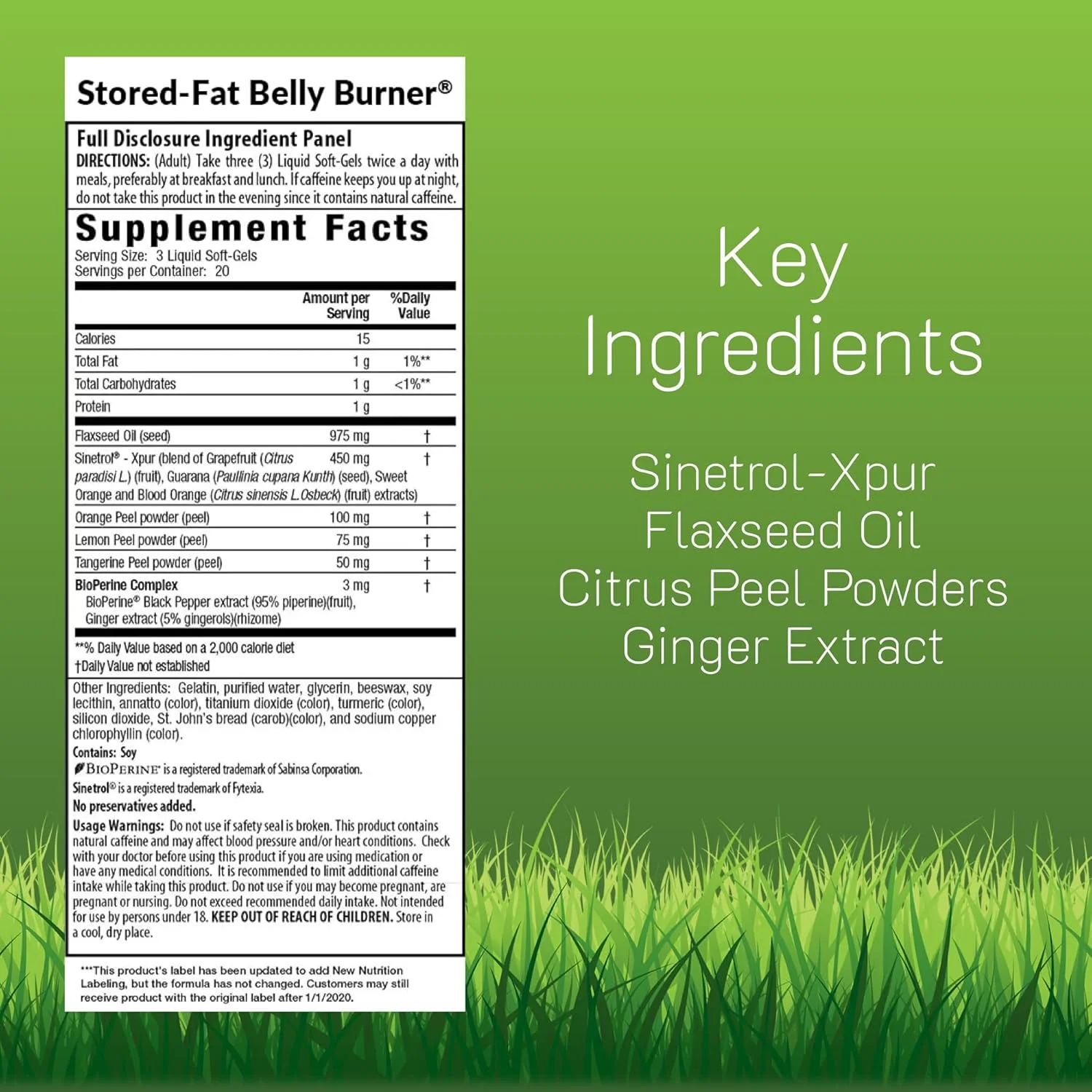 چربی سوز شکم ایروین نچرالز - حاوی سینترول، گریپ فروت، پرتقال شیرین و پرتقال خونی - 60 سافت ژل مایع