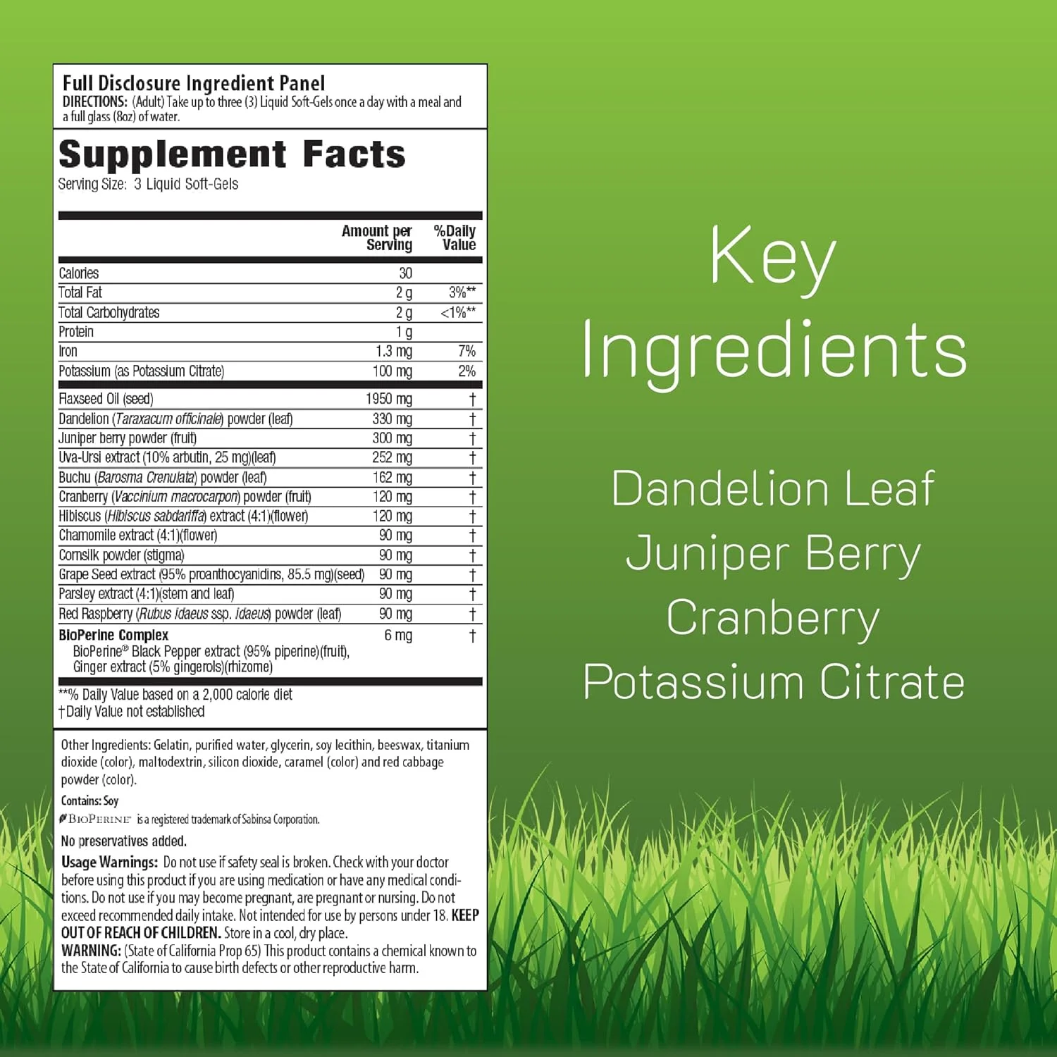 ایروین نچرالز Bloat-Away - پشتیبانی از تعادل آب - تامین الکترولیت ها و مواد معدنی ضروری - 60 سافت ژل مایع