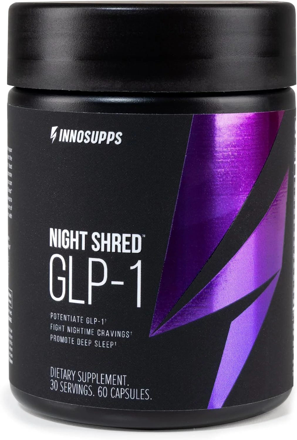 اینوساپس نایت شرد™ GLP-1 | پشتیبانی متابولیک + خواب شبانه* | آکرمانسیا + آشواگاندا | 60 کپسول. 30 سروینگ.