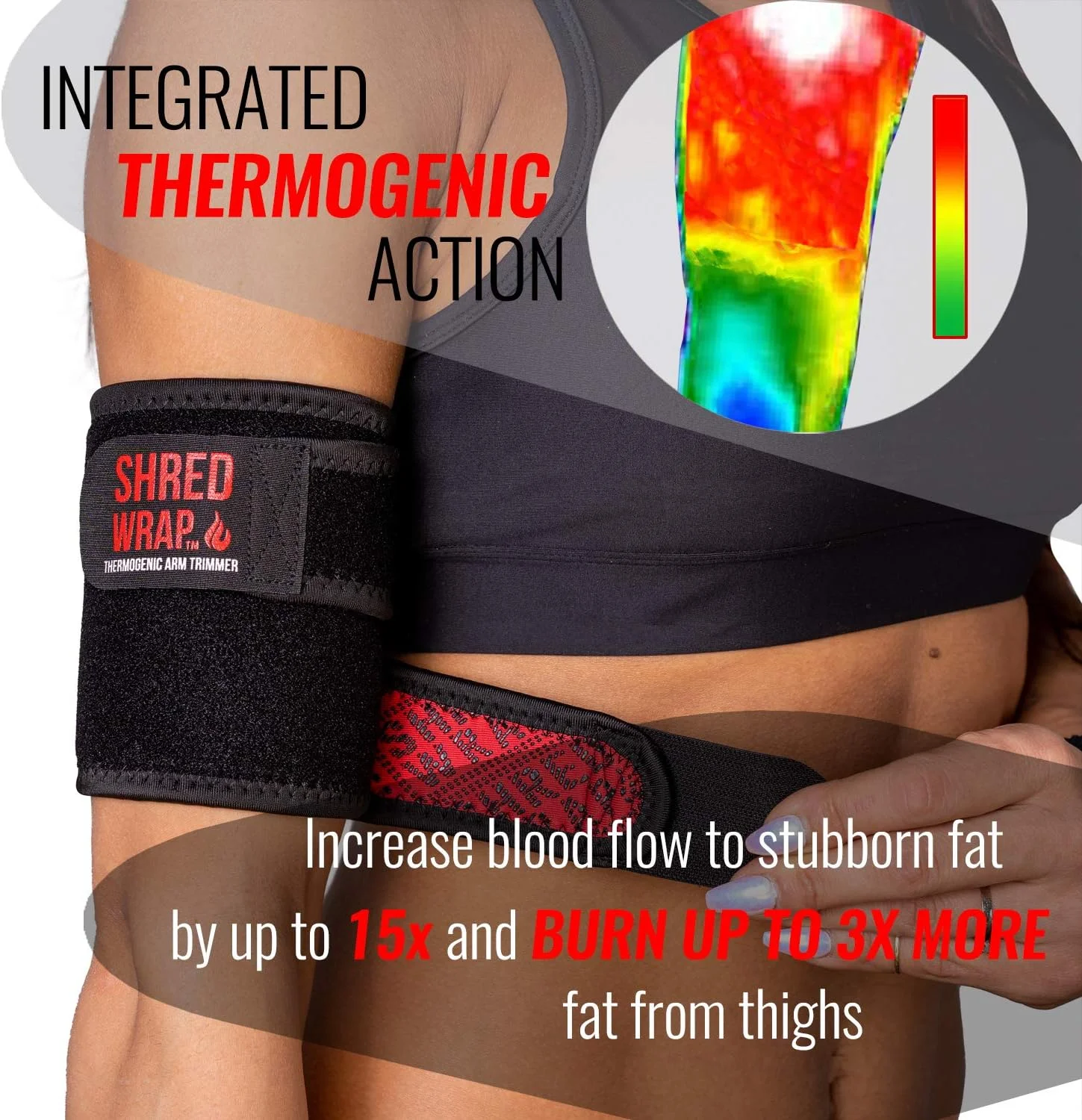 بازوبندهای لاغری Iron Bull Strength - بازو بندهای ترموژنیک برای کاهش وزن - کمربندهای چربی سوزی با فناوری لاغری - فرم دهنده و شکل دهنده بازو