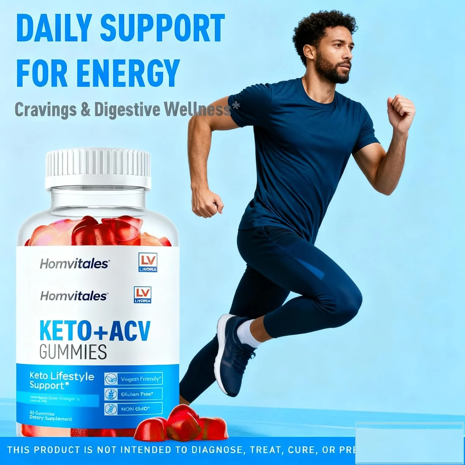 مکمل کتون تمشک ممتاز Homvitales - قرص های کتو برای کاهش وزن - پشتیبانی از کتوز و متابولیسم