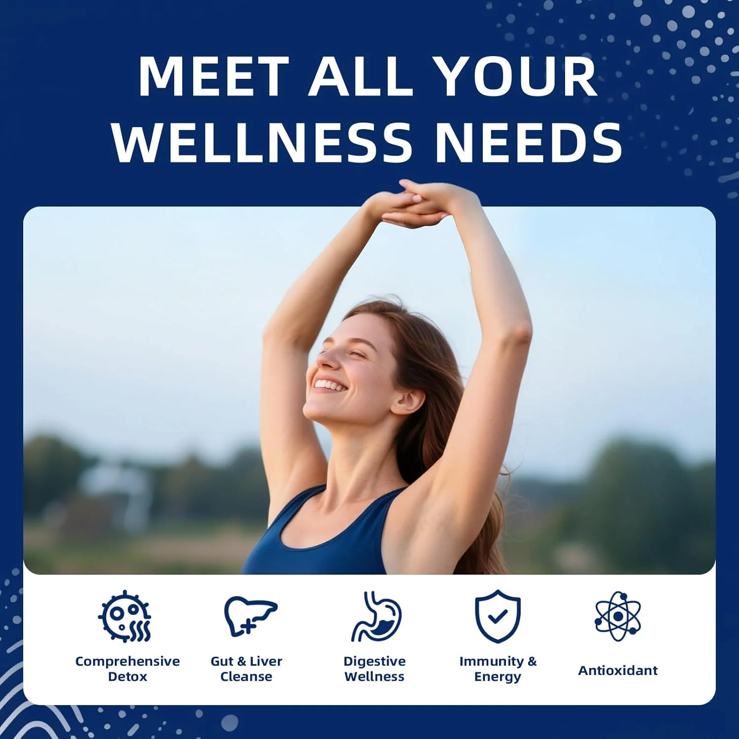 مکمل سم زدای 2300 میلی گرمی - سم زدای همه کاره، زئولیت، خاک رس بنتونیت - پاکسازی کبد و روده، دفع سموم، گوارش، حداکثر جذب، 90 کپسول گیاهی