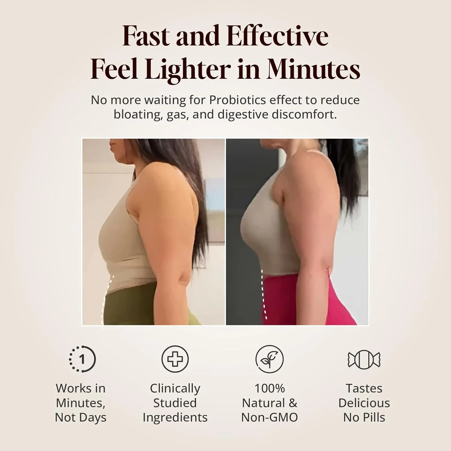 پاستیل ضد نفخ - تسکین سریع نفخ و گاز - پشتیبانی گیاهی از دستگاه گوارش با سرکه سیب، قاصدک و چای سبز - احساس سبکی، راحتی و انرژی - 60 پاستیل