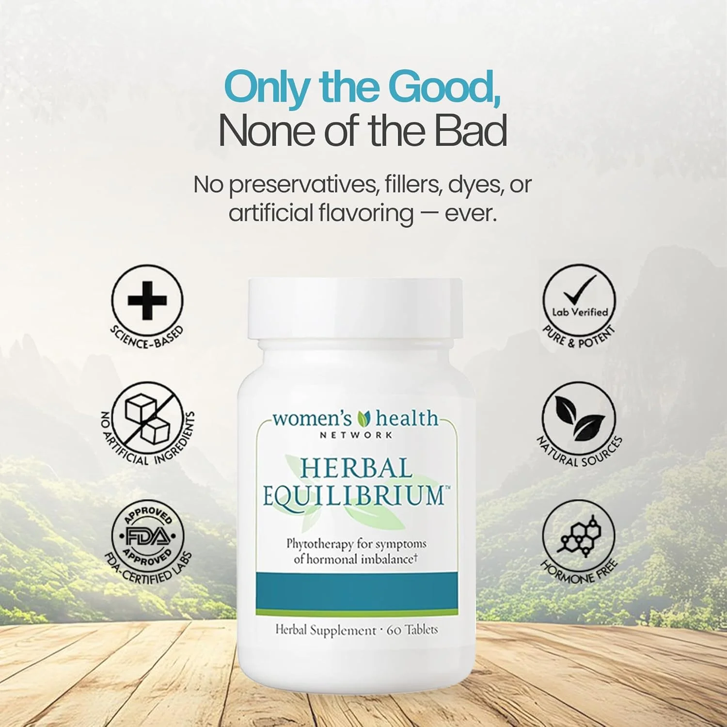 تعادل گیاهی™ - تسکین طبیعی و طیف کامل برای علائم دوران یائسگی با 7 عصاره گیاهی اثبات شده (تامین 30 روزه) تعادل گیاهی™ - تسکین طبیعی و طیف کامل برای علائم دوران یائسگی با 7 عصاره گیاهی اثبات شده (تامین 30 روزه)