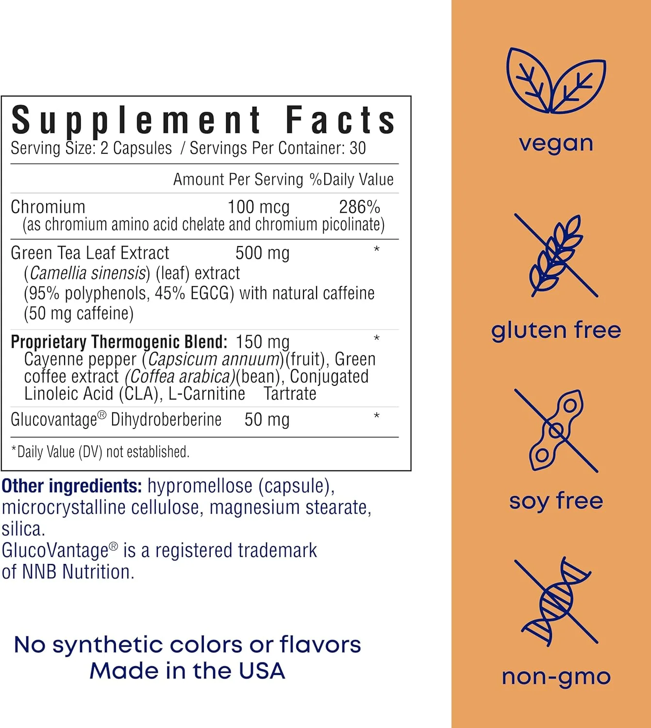 افزایش دهنده انرژی، پشتیبانی از متابولیسم، ترکیب ترموژنیک اختصاصی، عصاره برگ چای سبز، بدون گلوتن و سویا، وگان، 60 کپسول، 30 سروینگ، کوچک، چند منظوره