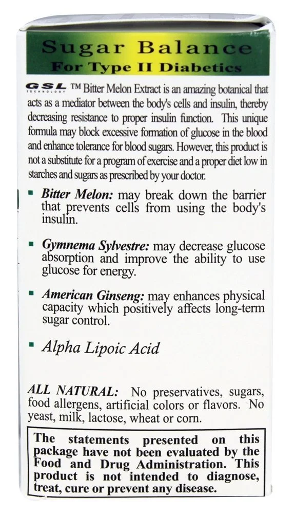 قرص های تعادل قند خون GSL (بسته 4 عددی)