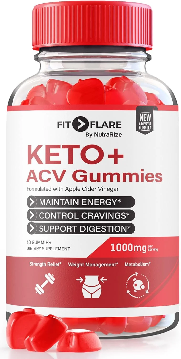 پاستیل های Fit Flare Keto، مکمل Fit Flare Keto + ACV برای کاهش وزن پیشرفته، فرمول پشتیبانی Fit Flare Keto ACV، بررسی پاستیل های FitFlare Keto plus ACV 1000MG (60 پاستیل)