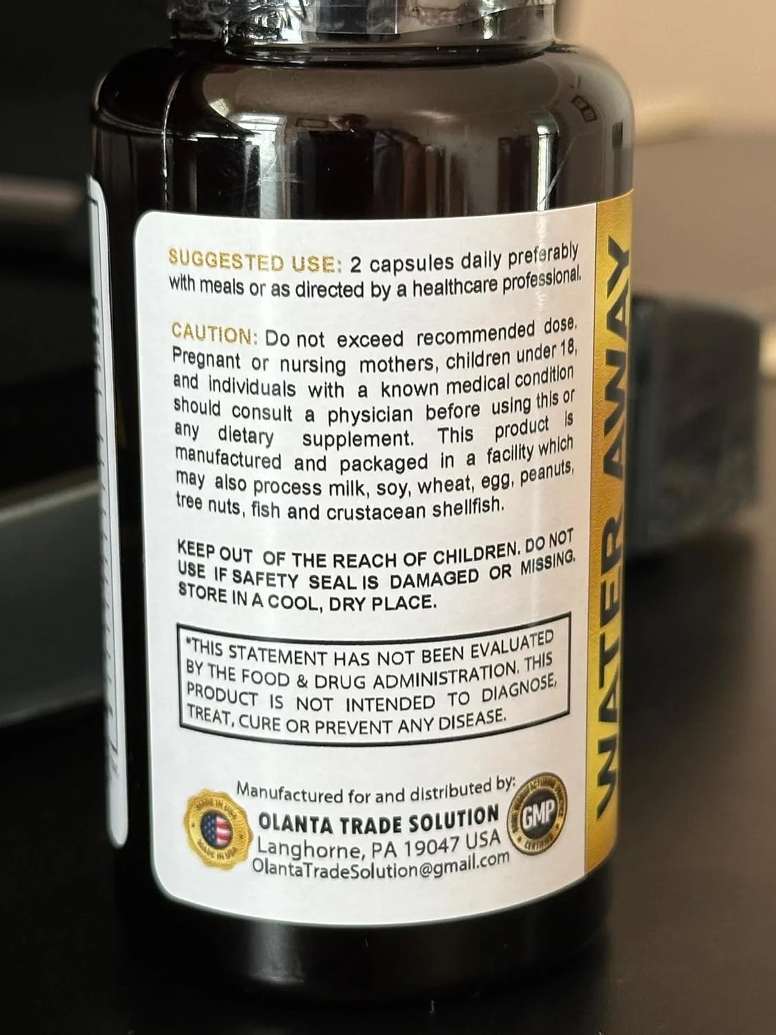 قرص های دفع آب - قرص های احتباس آب، قرص های کاهش آب، قرص های مایع برای احتباس آب، تسکین سریع نفخ، دیورتیک های گیاهی برای احتباس آب - 1 بطری