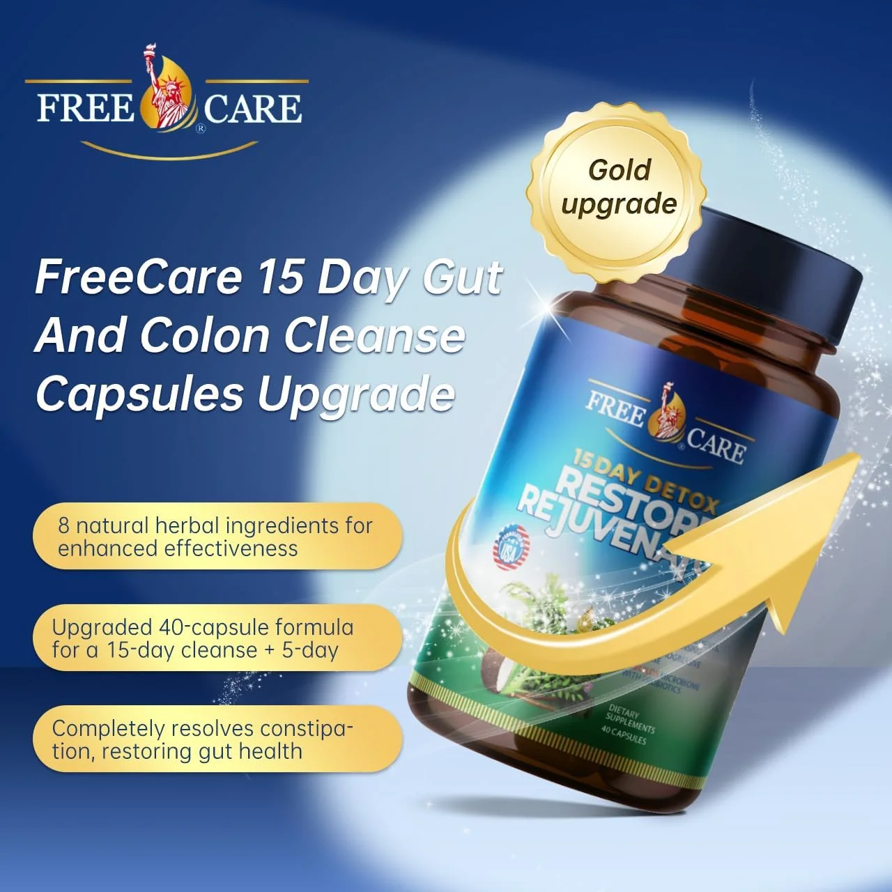 پاکسازی روده 15 روزه، پاک کننده و سم زدای روده بزرگ برای کاهش وزن، بهترین قرص های کاهش وزن برای زنان و مردان، محصولات پاک کننده فوق العاده روده بزرگ، 40 کپسول، 2 عدد روزانه