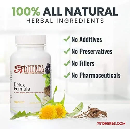 مکمل فرمول سم زدایی، پاک کننده گیاهی بدن با ریشه قاصدک (100 کپسول)