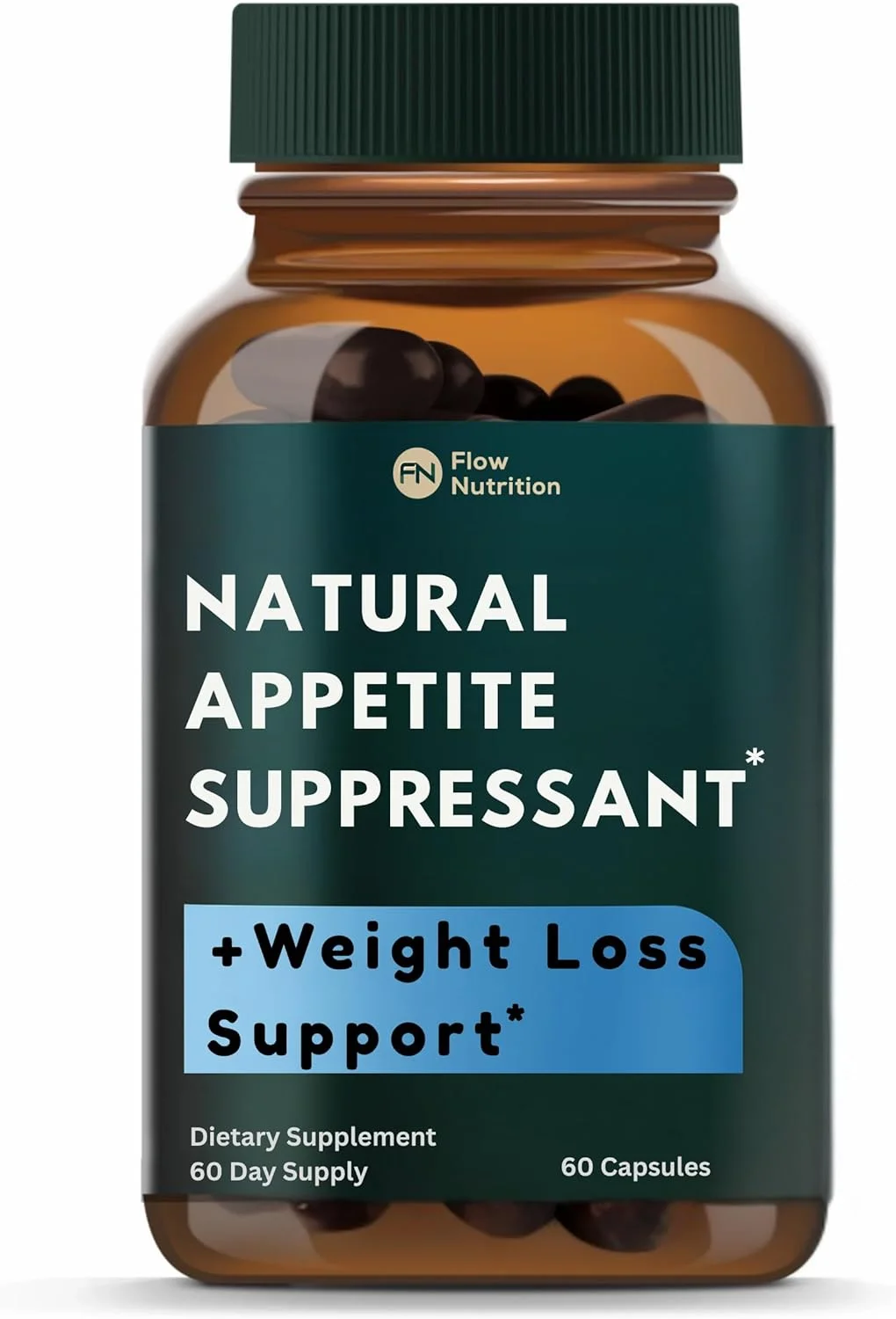 مکمل طبیعی پشتیبانی از اشتها برای زنان و مردان، فرمول مطالعه شده بالینی برای کمک به کنترل گرسنگی و هوس به طور طبیعی، پشتیبانی از تعادل هورمونی سالم، تندرستی روزانه جامع - 60 کپسول