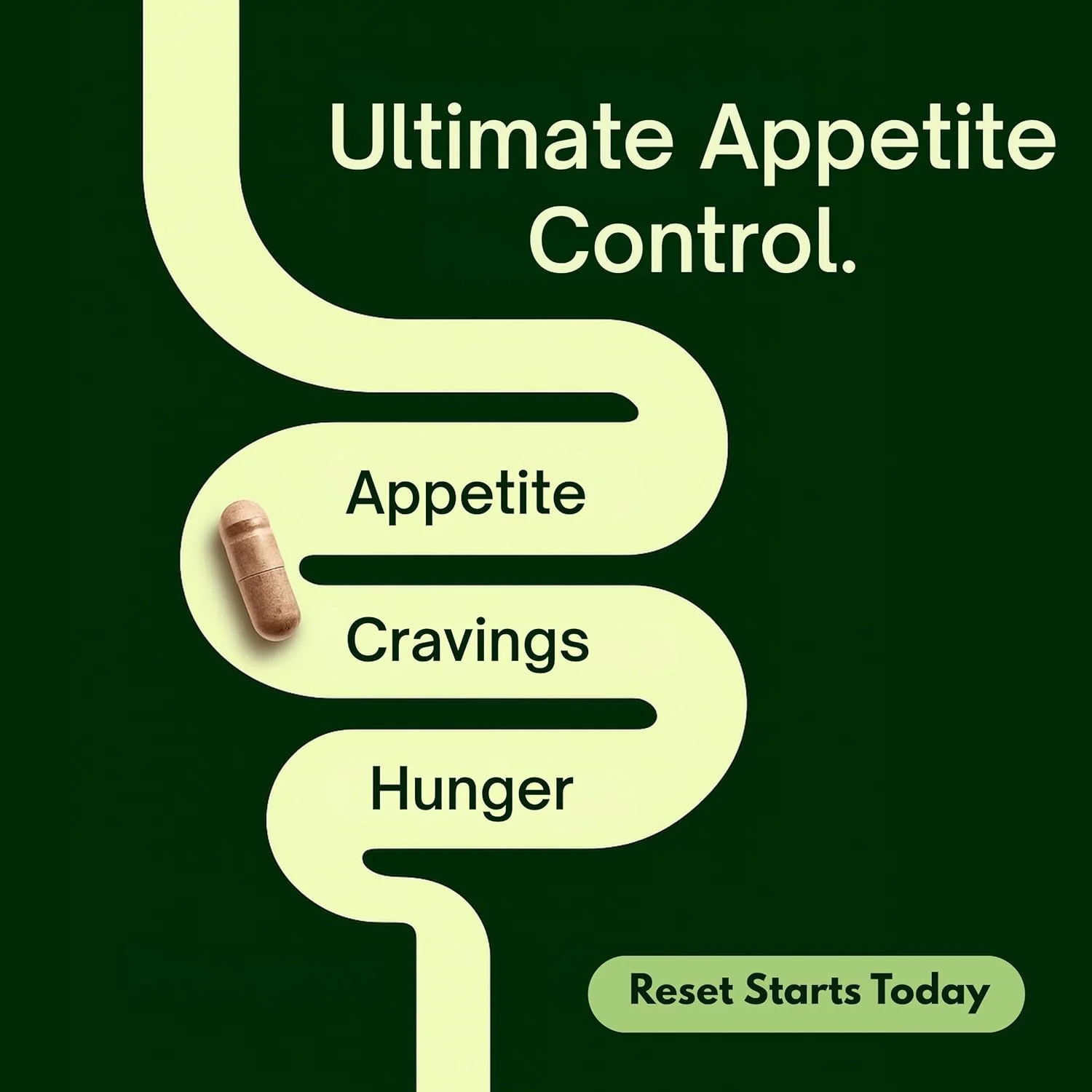 مکمل طبیعی پشتیبانی از اشتها برای زنان و مردان، فرمول مطالعه شده بالینی برای کمک به کنترل گرسنگی و هوس به طور طبیعی، پشتیبانی از تعادل هورمونی سالم، تندرستی روزانه جامع - 60 کپسول