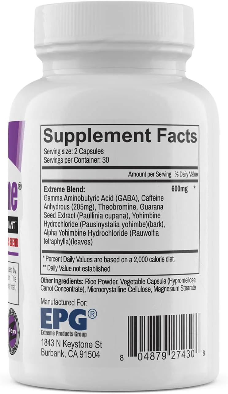 اکسی اکستریم از EPG یک محصول انرژی‌بخش است که حس و حال اکسی الیت پرو قدیمی را دارد. تقویت شده با گابا، کافئین و یوهیمبه. 60 کپسول گیاهی